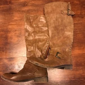 Cactus Brown Back Zipper Boots